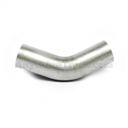 Pro Trucking Products 10567 45 Degree 5" OD-OD Aluminized Exhaust Elbow, 8" Legs, 5-1/2" Centerline