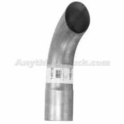 AP Exhaust 14618 3" ID x 12" Length, Curved Top, Aluminized Exhaust Tail Pipe