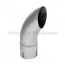 PTP 14620 4" ID x 12" Length, Curved Top, Aluminized Exhaust Stack