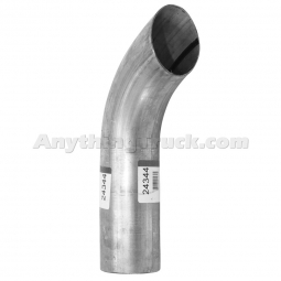 AP Exhaust 24344 3" OD x 12" Length, Curved Top, Aluminized Exhaust Tail Pipe