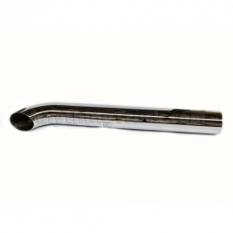 PTP 824749 4" OD x 24" Length, Curved Top, Chrome Exhaust Stack