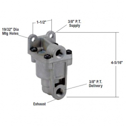 Bendix 289144X LQ-4 Front Axle Ratio Valve, 4 PSI Hold Off Pressure, 60 PSI Equalizing Pressure