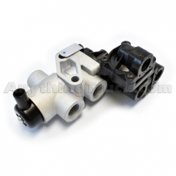 Haldex KN34130 Tractor Protection Valve - Two-Line Manifold Style With Second Stop Light Switch Port