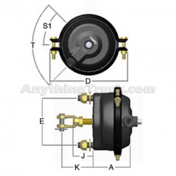 Haldex SC12 Type 12 Service Chamber