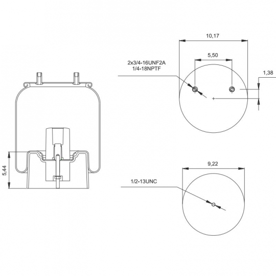 8708 Air Bag Replaces Hendrickson Trailer S And Firestone W01 358 8708 Air Springs Anythingtruck Com Truck Trailer Parts And Accessories Warehouse