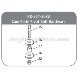 SAF Holland RK-351-2083 FW35 & FW33 Cam Plate Pivot Bolt Hardware Kit