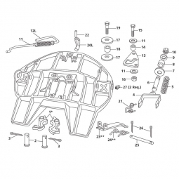 KP63501 Fifth Wheel Rebuild Kit for Holland FW3500, Left-Hand Release