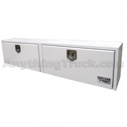 Buyers Products 1702850 Steel Topside Toolbox, 13" x 16" x 88", Locking T-Handle, White