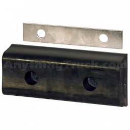 Buyers Products 441466 Extruded Rubber Dock Bumper, 10" x 4.75" x 2.75", 5" C to C Mounting Holes