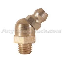 Buyers Products 450 Grease Fitting, 1/4"-28 Tapered Thread, 45 Degree