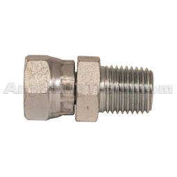Buyers Products H9205X4X4 Female Pipe Swivel to Male Pipe Fitting, 1/4" NPSM Female x 1/4" NPT Male