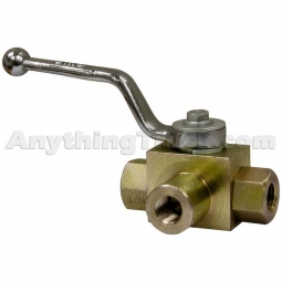 Buyers Products HBV3W038 3/8" NPTF 3-Port High Pressure Ball Valve (Special Order)
