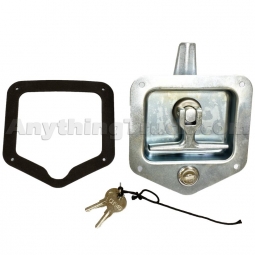Buyers Products L8915 Zinc Plated Single Point T-Handle Latch With Mounting Holes