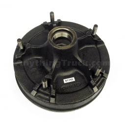 PTP 81745 7K Demountable Hub/Drum for Dexter Axles, with Bearing Cups and Wheel Studs, 9/16" Studs, 