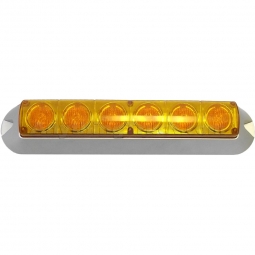 Pro LED 365A Surface-Mount Amber Warning Light, 10-30 Volts DC, 12-1/8" Long