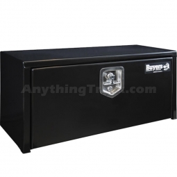 Buyers Products 1703353 14x12x30 Inch Black Steel Underbody Truck Box with T-Handle