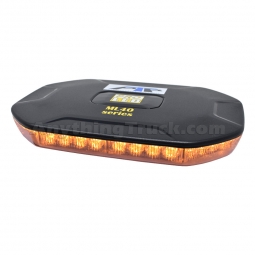 Pro LED MLWM40C Mini Warning Light Bar, Magnet Mount, Amber LEDs, Clear Lens