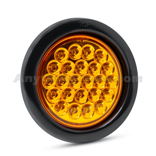 round amber strobe light