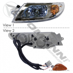 564.55201K Left Hand Headlight Assembly With Side Marker Light