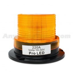 Pro LED 220A Amber Mini Warning Light, Permanent Screw Mount, 10-30 VDC