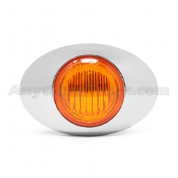 571.LD27A2M3 LED Amber Oval Lens Marker Light 2"x3", Replaces Grote 45773 & Optronics 212235