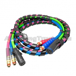 Phillips 30-2150 12' 3-Way Air Brake Hose and ABS Cable Assy, WEATHER-TITE PERMAPLUGS