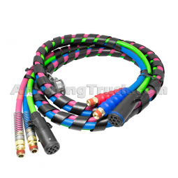 Phillips 30-2170 15' 3-Way Air Brake Hose and ABS Cable Assy, WEATHER-TITE PERMAPLUGS