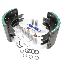 PTP PR4692 Air Brake Shoe Kit with Hardware, 12.25" X 7.5" Spicer, Both Ends Open