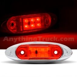 Pro LED 167R Red 4.1-Inch Oval LED Marker Light