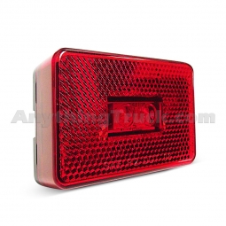 Pro LED 178R Red Rectangular LED Marker Light with Reflector Lens