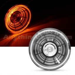Pro LED 200YCTUN 2" Round Tunnel Vision Marker Light, Clear Lens, Amber LEDs