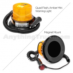 Pro LED 220AMAG Amber Mini Warning Light with Magnet Mount, 10-30 VDC