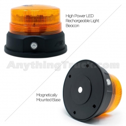 Pro LED 2988A Class 1 Amber Magnet Mounted High Power Battery Operated Rechargeable Light Beacon