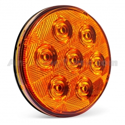 Pro LED 407A 7-Diode 4" Round Amber LED Front, Park, and Turn Signal Light