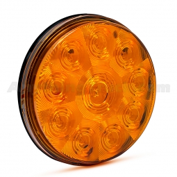 Pro LED 410Y 10-Diode 4-Inch Round Amber LED Front, Park, and Turn Signal Light