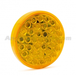 Amber 4" Round LED Strobe Light (Primary) - 10-30 VDC