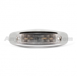 Pro LED 5712AC Peterbilt 12 LED Panelite With Chrome Base, Clear Lens, Amber LEDs