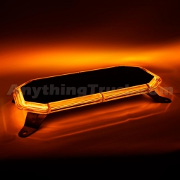 Pro LED SLP1018 18" Low Profile Amber LED Warning Light Bar With 19 Flash Patterns, 10-30 Volt DC