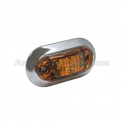 Grote 45003-5 2-1/2" Oval LED Clearance Marker Light With Chrome Bezel