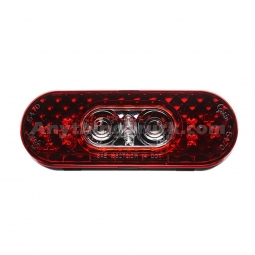 Grote 54672 6" Oval LED Stop, Tail, Turn Light With Integrated Back-up Light