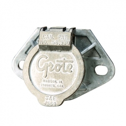 Grote 87250 7-Way Ultra-Pin Receptacle with Two-Hole Mount