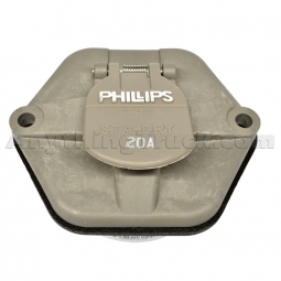 Phillips Industries 16-7622-28 7-Way Socketbreaker, 28 Pin, 20 Amp Circuit Breakers, Without Nosebox