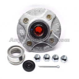 Dexter Marine 81019 Galvanized Hub Kit, 2.5K Idler Axles, 4 Bolt, 4" Bolt Circle