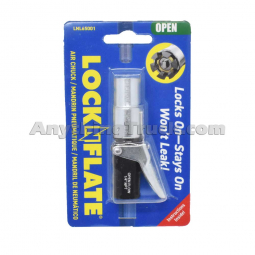 Lock N Flate LNL65001 Lock-On Open Flow Air Chuck, Use with Inflator