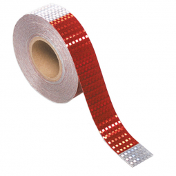 Grote 41160 Red/Silver Conspicuity Tape, 2" x 150' Roll, DOT Approved