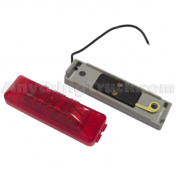 Pro LED 1902R Red Heavy Duty Marker Light with Mounting Base Kit