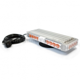 Pro LED MLWM24A Mini Amber LED Light Bar With 12 Flash Patterns, Magnet Mount, 10-30 Volts DC