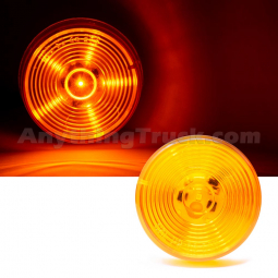 Pro LED 200YTL 2" Round Amber Clearance/Marker Light With Starburst Pattern, 6 LEDs