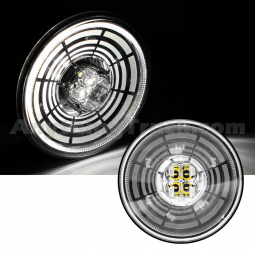 Pro LED 413CTUN 4" Round Tunnel Vision Back-Up Light, Clear Lens, 13 White LEDs