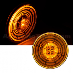 Pro LED 413YTUN 4" Round Tunnel Vision Turn Signal Light, Amber Lens, 13 Amber LEDs